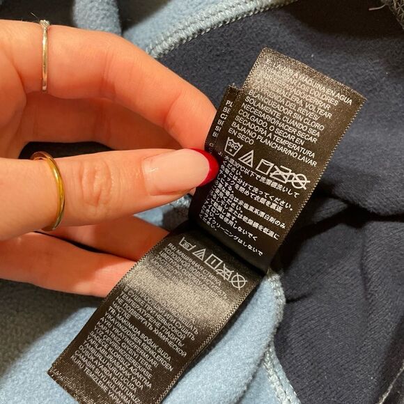 Mens North Face Pullover Campshire 1/4 Zip Fleece Pullover Two Blue Tons Sz XXL - Picture 8 of 9